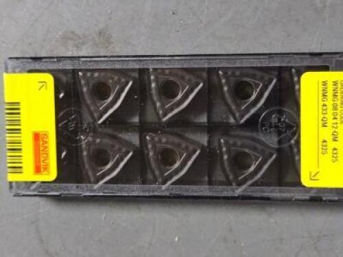 DESCRIPTION: (20) CARBIDE TURNING INSERTS BRAND/MODEL: SANDVIK COROMANT WNMG 08 04 12-MR RETAIL$: $452.00 QTY: 20