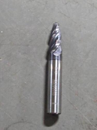 DESCRIPTION: (2) SOLID CARBIDE OVAL FORM BARREL CUTTER END MILL BRAND/MODEL: ACCUPRO 03329810 INFORMATION: 0.3750" SM END DIA SIZE: 3/8" SD 0.8260" LO