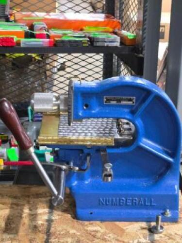 DESCRIPTION: (1) MANUAL STAMPING MACHINE BRAND/MODEL: MADE IN USA 40B-1/8 CHAR SIZE: 1/8" RETAIL$: $6,163.14 QTY: 1