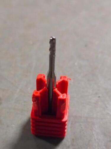 DESCRIPTION: (4) SOLID CARBIDE BALL END MILL BRAND/MODEL: ACCUPRO 64535677 SIZE: 0.0800" DIA 0.2400" LOC RETAIL$: $128.80 QTY: 4