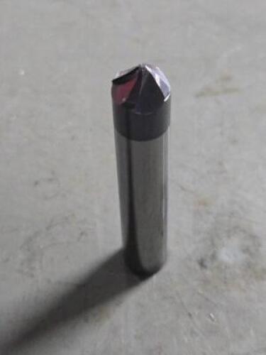 DESCRIPTION: (2) SOLID CARBIDE 45 DEG TAPER FORM BARREL CUTTERER END MILL BRAND/MODEL: ACCUPRO 03316262 SIZE: 1/2" SM END DIA RETAIL$: $410.44 QTY: 2