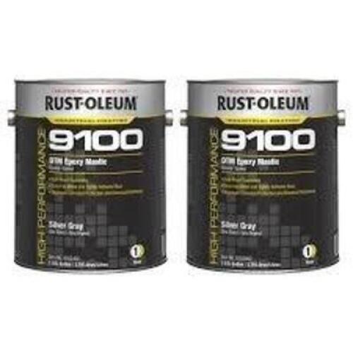 DESCRIPTION: (2) DIRECT TO METAL EPOXY MASTIC BRAND/MODEL: RUST-OLEUM ROCEPOXY #9100 INFORMATION: 1 SILVER GRAY 1 ACTIVATOR SIZE: 1 GALLON RETAIL$: $3