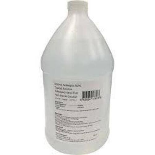 DESCRIPTION: (2) ALCOHOL ANTISEPTIC BRAND/MODEL: TOPICAL SOLUTION HAND RUB INFORMATION: 80% SIZE: 1 GALLON RETAIL$: $40.00 EA QTY: 2