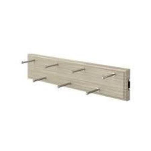 (2 PACK OF CLOSET ROD POCKETS AND 7-Hook Pull-Out Rustic Grey Belt Organizer
