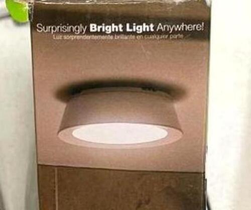 Indoor/ Outdoor 200 Lumen Battery Powered Motion Activated LED Ceiling Light, White