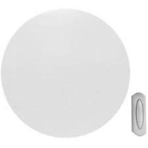(3 PACK) Hampton Bay White Circle Wireless Ceiling Mount Doorbell w/Push Button