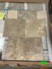 (279) - SQ. FT. OF MINI ASHLER PATTERN DARK WALNUT TRAVERTINE PREMIUM GRADE TILE - 11