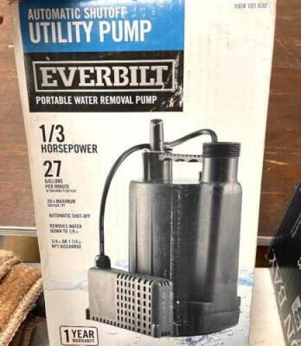 EVERBILT 1/3 HP Automatic Utility Pump