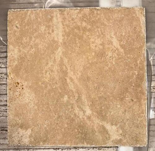(320)- SQUARE FOOT OF TRAVERTINE LIGHT WALNUT TILE