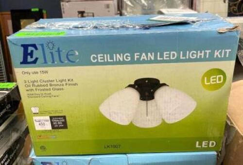 ELITE LIGHTING (2 PACK) CEILING FAN LED LIGHT KIT