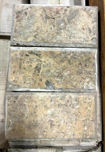 499 SQFT. OF SILVER TRAVERTINE TILE