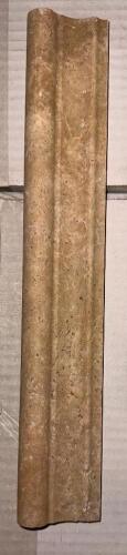 (37)- BOXES OF LIGHT WALNUT HONED TRAVERTINE TRIM
