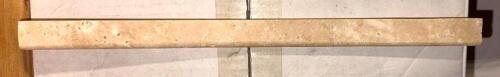 (21)- BOXES OF HONED AND FINISHED LIGHT WALNUT TRAVERTINE TRIM