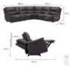 Leather Power Reclining Sectional with Power Headrests - 2