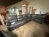 Leather Power Reclining Sectional with Power Headrests - 4