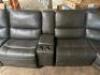 Leather Power Reclining Sectional with Power Headrests - 8