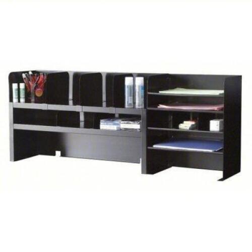 DESCRIPTION: (1) DESTOP ORGANIZER BRAND/MODEL: PRODUCT NUMBER #2KEJ8A INFORMATION: BLACK, 13 COMPARTMENTS, STEEL SIZE: 18 3/8 IN OVERALL HT, 47 1/4 IN