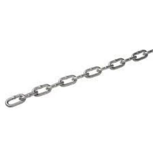 DESCRIPTION: (1) PROOF COIL CHAIN BRAND/MODEL: CM #671413 INFORMATION: GRADE 30, ZINC PLATED SIZE: 3/8" 60' RETAIL$: $170.00 EA QTY: 1