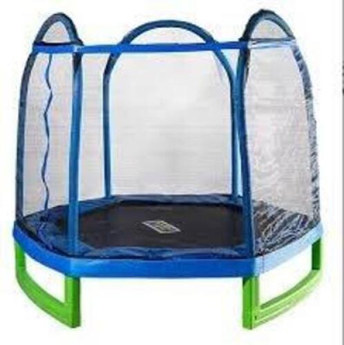 DESCRIPTION: (1) MY FIRST TRAMPOLINE BRAND/MODEL: SPORTSPOWER SIZE: 7 FT RETAIL$: $139.00 EA QTY: 1
