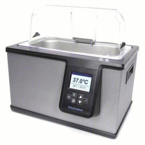 DESCRIPTION: (1) WATER BATH BRAND/MODEL: POLYSCIENCE #494F24 INFORMATION: 5 L CAPACITY, 100&deg;C MAX TEMP, STAINLESS STEEL, +/-0.1&deg;C, DIGITAL, 120V AC RE