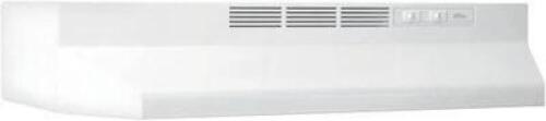 DESCRIPTION: (1) RANGE HOOD BRAND/MODEL: BROAN NUTONE #413001 INFORMATION: WHITE SIZE: 30" RETAIL$: $65.00 EA QTY: 1