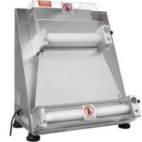 DESCRIPTION: (1) PIZZA DOUGH PRESSER BRAND/MODEL: VEVOR #APD40 INFORMATION: STAINLESS STEEL. 60 HZ, AC120V RETAIL$: $654.99 EA QTY: 1