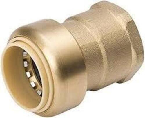 DESCRIPTION: (12) PUSH IN FITTING CONNECTOR BRAND/MODEL: PRO-LINE #630-205HC INFORMATION: FNPT ADAPTER, LED-FREE SIZE: 1" X1" RETAIL$: $12.00 EA QTY: