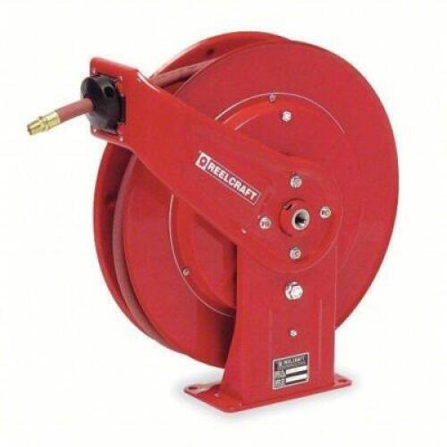 DESCRIPTION: (1) SPRING RETURN HOSE REEL BRAND/MODEL: REELCRAFT #2Z865 INFORMATION: RED, 3/8 IN NPT, 300 PSI MAX OP PRESSURE, RED, NPT X NPT, WATER HO