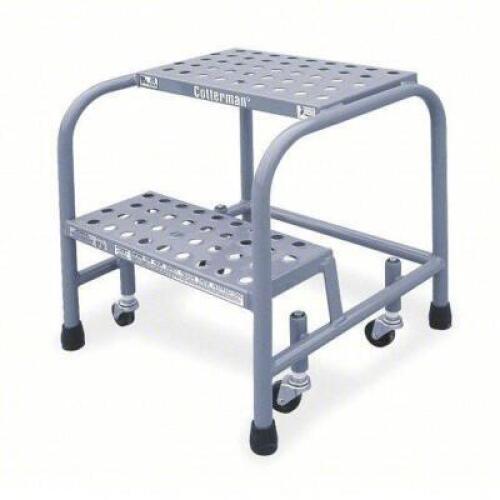 DESCRIPTION: (1) STEP STOOL BRAND/MODEL: COTTERMAN #3UY10 INFORMATION: 1.7 FT OVERALL HT, 450 LB LOAD CAP, 2 STEPS, STEEL, 1.7 FT STANDING HT SIZE: 1.