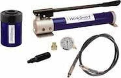 DESCRIPTION: (1) AIR-HYDRAULIC PUMP AND JACK BRAND/MODEL: WORKSMART #PS-MH-HPC1-114 INFORMATION: DOUBLE ACTING CYLINDERS, 91.5 CU IN OIL CAPACITY, 10,