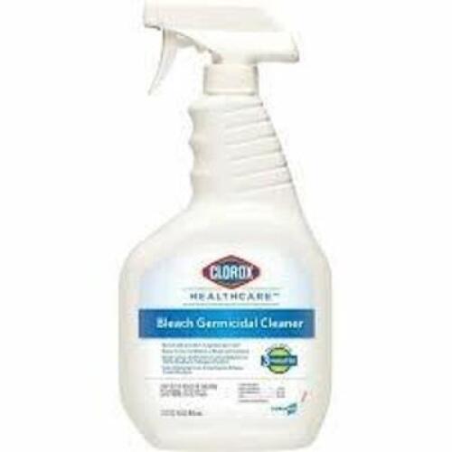 DESCRIPTION: (8) BLEACH GERMICIDIAL CLEANER BRAND/MODEL: CLOROX HEALTHCARE SIZE: 22 FL OZ RETAIL$: $40.75 TOTAL QTY: 8