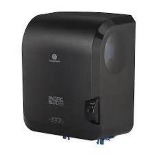 DESCRIPTION: (2) HAND TOWEL DISPENSER BRAND/MODEL: GEORGIA-PACIFIC #59594 INFORMATION: BLACK RETAIL$: $85.00 EA QTY: 2