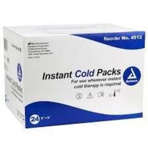 DESCRIPTION: (24) INSTANT COLD PACKS BRAND/MODEL: DYNAREX #4512 SIZE: 5" X 9" RETAIL$: $54.95 TOTAL QTY: 24