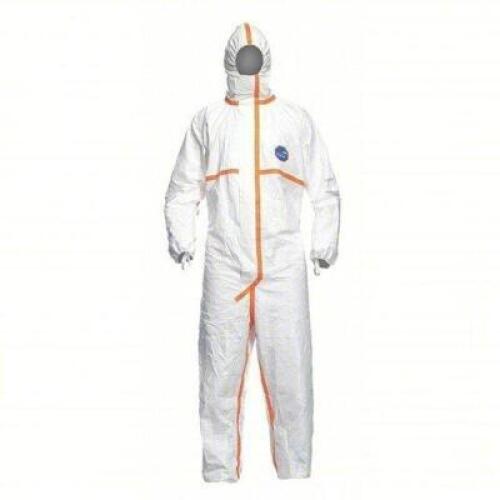 DESCRIPTION: (1) CASE OF (25) DISPOSABLE COVERALLS BRAND/MODEL: DUPONT #52XJ26 INFORMATION: WHITE SIZE: L, Tyvek&reg; 800, Elastic w/Thumb Loops Wrist, El