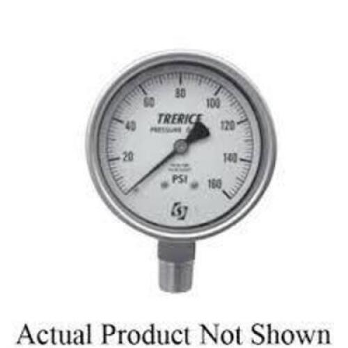 DESCRIPTION: (5) PRESSURE GAUGE BRAND/MODEL: TRERICE #700LFSS2502LA120 SIZE: 700 Pressure Gauge, 0 to 160 psi Pressure, 1/4 in Connection, 2-1/2 in Di