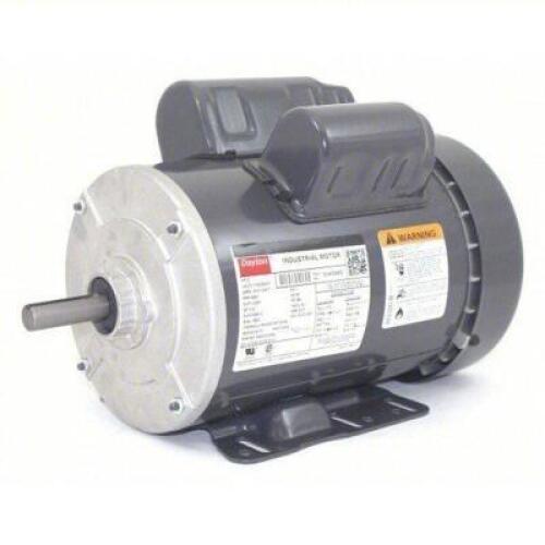DESCRIPTION: (1) INDUSTRIAL MOTOR BRAND/MODEL: DAYTON #5UKG4BG SIZE: Totally Enclosed Fan-Cooled, Rigid Base Mount, 2 HP, 115/208-230V AC RETAIL$: $58