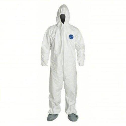 DESCRIPTION: (1) CASE OF (25) DISPOSABLE COVERALLS BRAND/MODEL: DUPONT #25RP79 INFORMATION: WHITE SIZE: Chemical Resistant Coveralls: 5XL, Tyvek&reg; 400,