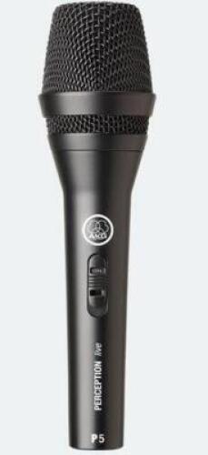 DESCRIPTION: (1) SUPER CARDIOID VOCAL MICROPHONE BRAND/MODEL: AKG P5 SIZE: 190mm L 51mm W 320 g RETAIL$: $89.00 QTY: 1