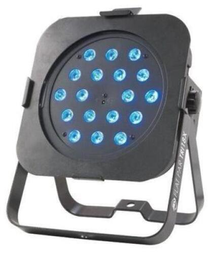 DESCRIPTION: (1) FLAT PAR TRI18X BRAND/MODEL: ADJTRIPAR18X RETAIL$: $469.99 QTY: 1