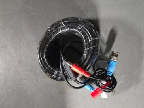 DESCRIPTION: (6) CCTV SECURITY CAMERA CABLES RETAIL$: $61.23 QTY: 6
