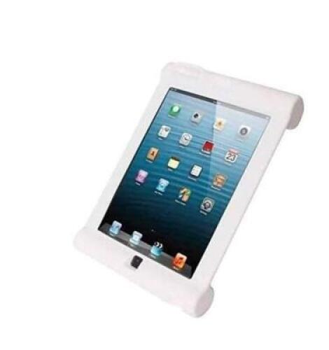 DESCRIPTION: (2) WHITE SILICONE PROTECTIVE I PAD COVER BRAND/MODEL: VIBE VPGRIPIP RETAIL$: $60.02 QTY: 2