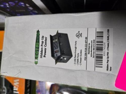 DESCRIPTION: (1) POP UP POWER AND DATA CENTER BRAND/MODEL: ELECTRDUCT X001745ZYF RETAIL$: $79.50 QTY: 1