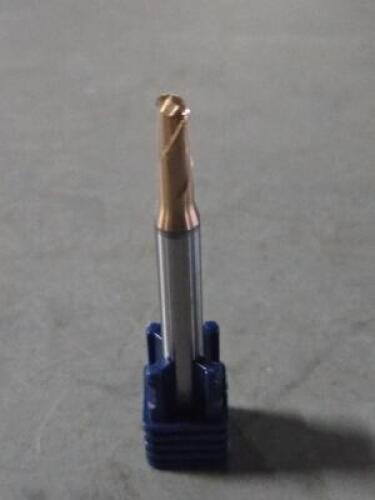 DESCRIPTION: (3) SOLID CARBIDE CORNER RADIUS END MILL BRAND/MODEL: FRASIA V7470260 SIZE: 5mm DIA 6mm LOC RETAIL$: $344.70 QTY: 3