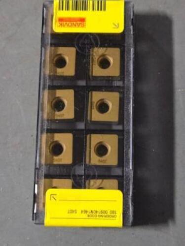 DESCRIPTION: (30) CARBIDE MODULMILL INSERTS BRAND/MODEL: SANDVIK COROMANT 180_009140N1464 S40T RETAIL$: $628.50 QTY: 30
