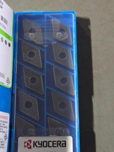 DESCRIPTION: (50) CARBIDE TURNING INSERTS BRAND/MODEL: KYOCERA DNGG 432 DP RETAIL$: $610.30 QTY: 50