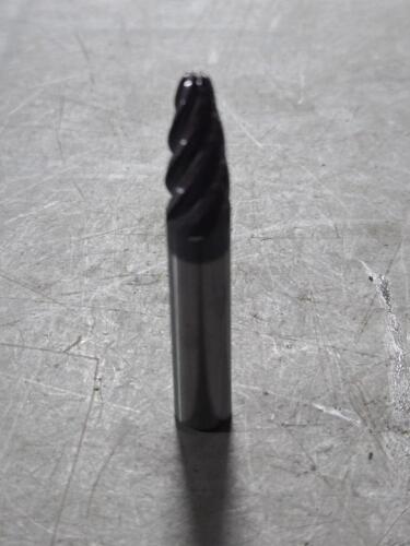DESCRIPTION: (2) SOLID CARBIDE OVAL FORM BARREL CUTTER END MILL BRAND/MODEL: ACCUPRO 03317161 SIZE: 3/8" SD 0.8260" LOC 0.3750" RETAIL$: $311.32 QTY:
