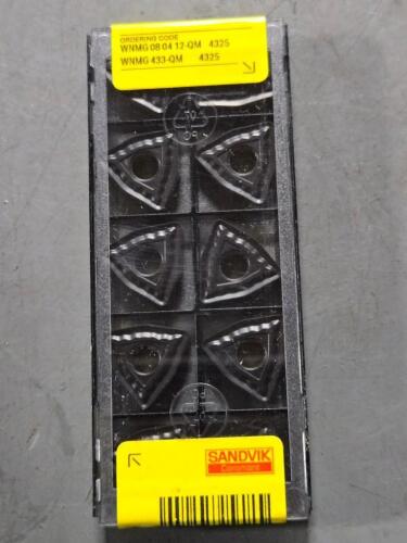 DESCRIPTION: (20) CARBIDE TURNING INSERTS BRAND/MODEL: SANDVIK COROMANT WNMG 08 04 12-QM 4325 RETAIL$: $678.00 QTY: 20