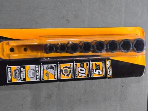 DESCRIPTION: (1) SET OF BOLT BITE EXTRATORS RETAIL$: $49.95 QTY: 1