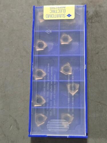 DESCRIPTION: (20) CARBIDE MILLING INSERTS BRAND/MODEL: SUMITOMO XNMU060608PNER-H 10 ACK300 RETAIL$: $311.40 QTY: 20