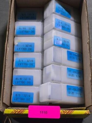 DESCRIPTION: (12) 5C COLLETS BRAND/MODEL: VC SIZE: 1/8" TO 1-1/8" RETAIL$: $349.67 QTY: 12